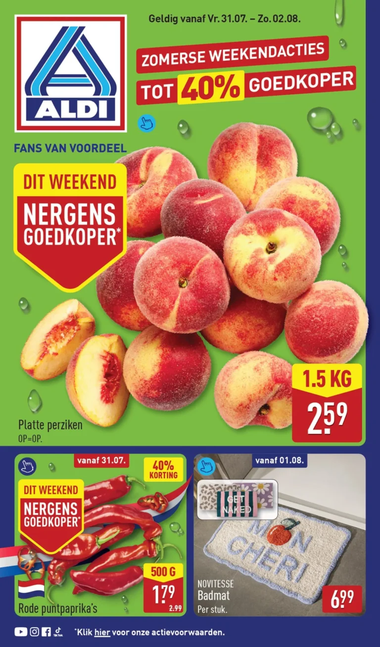Aldi folder vanaf 31/07/2026