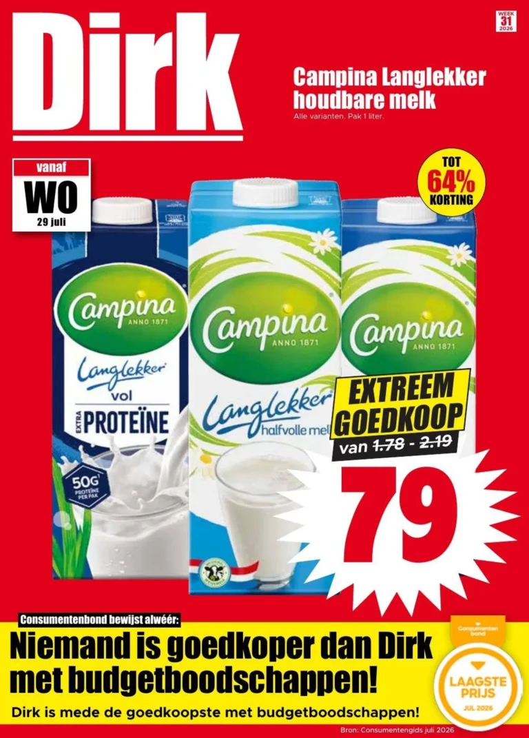 Dirk folder vanaf 29/07/2026