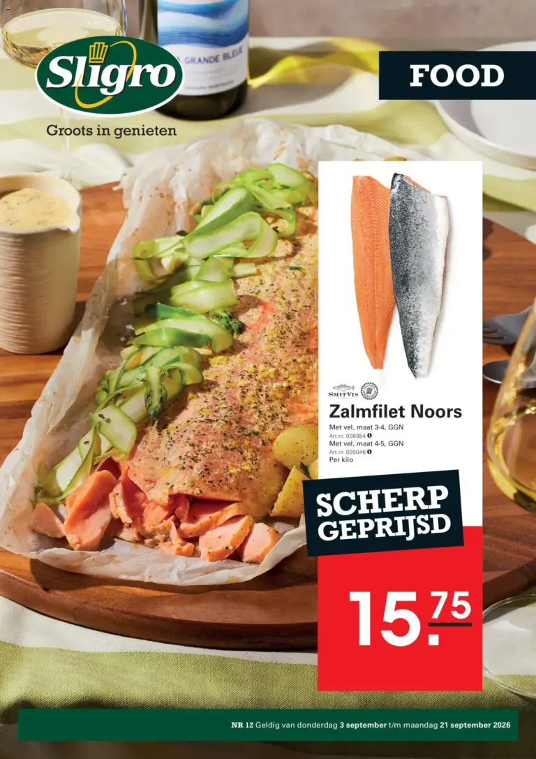 Sligro folder vanaf 03/09/2026