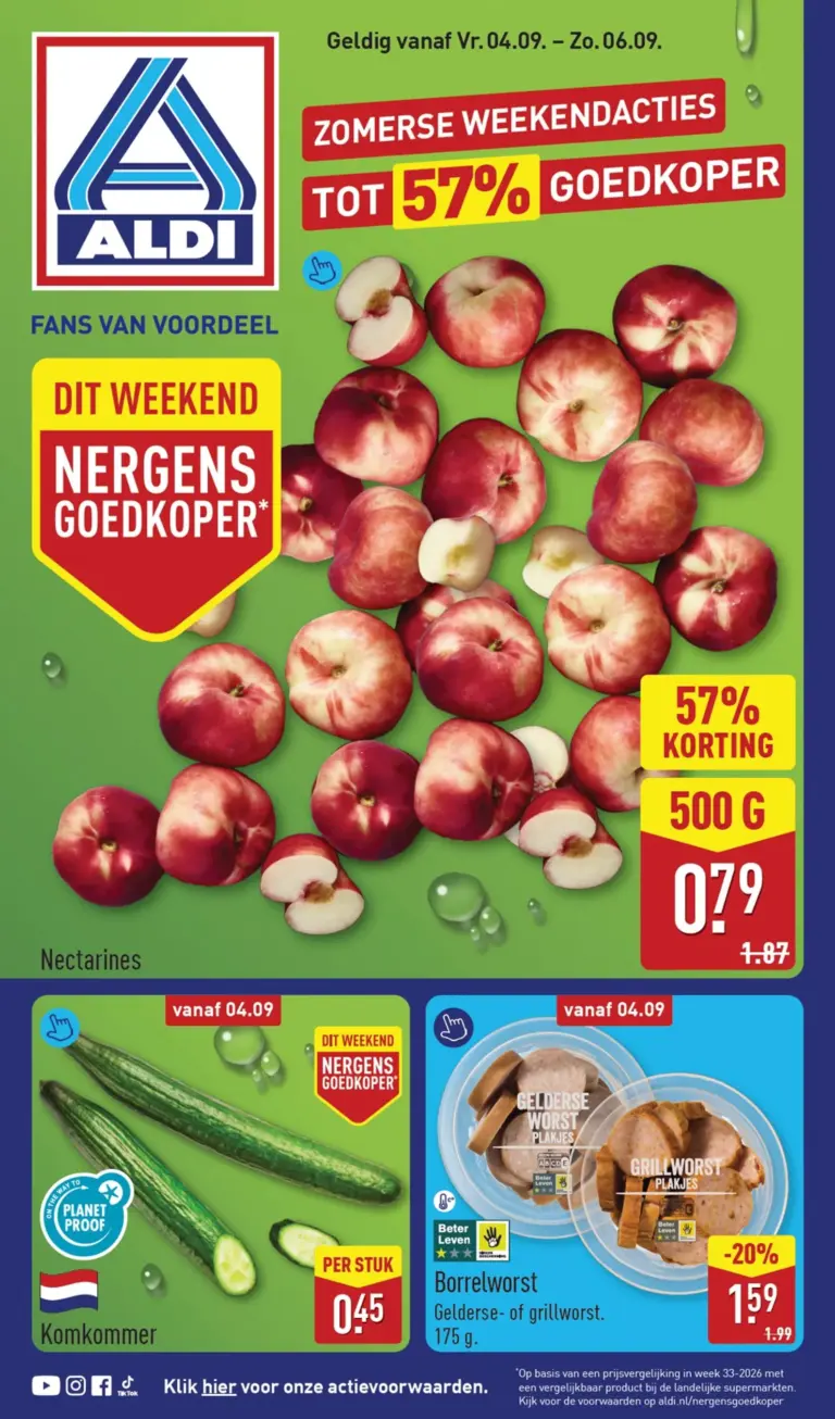 Aldi folder vanaf 04/09/2026