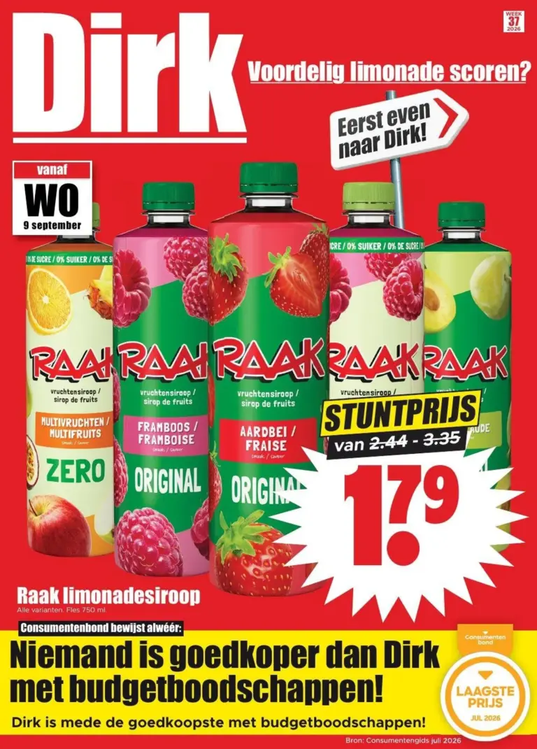 Dirk folder vanaf 09/09/2026