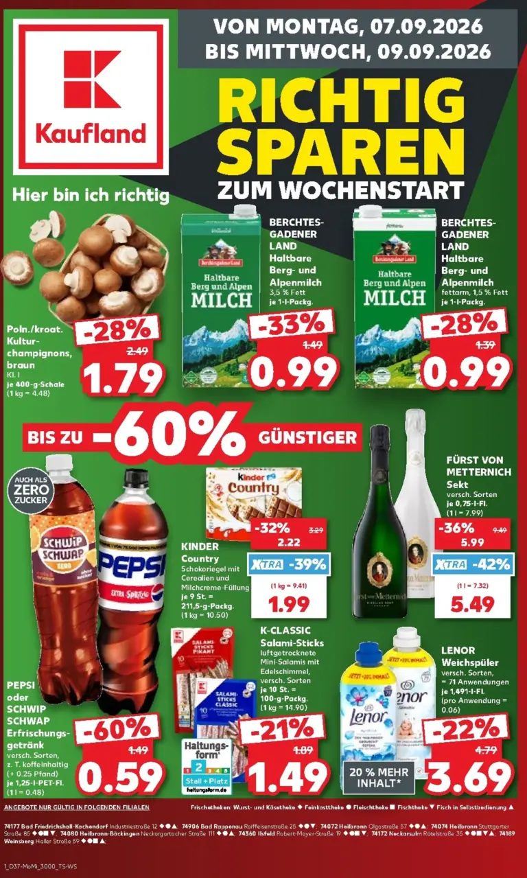Kaufland DE folder vanaf 07/09/2026