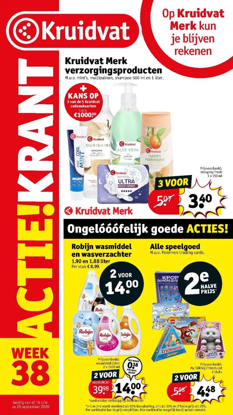 Kruidvat folder vanaf 15/09/2026