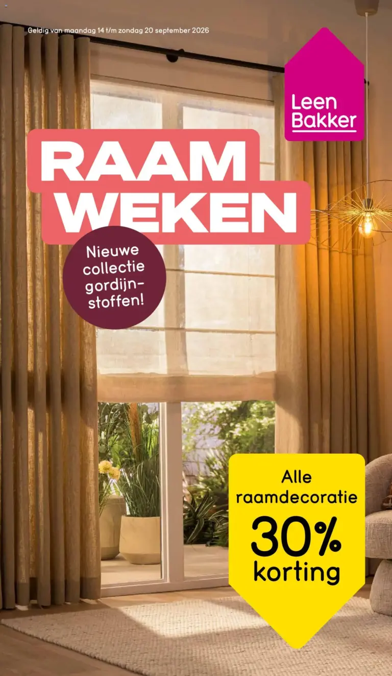 Leen Bakker folder vanaf 14/09/2026