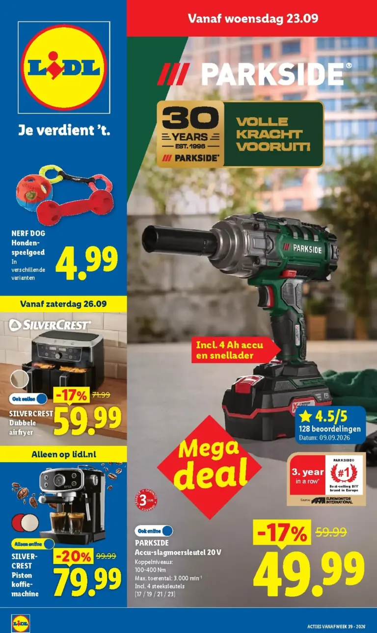 Lidl folder vanaf 23/09/2026