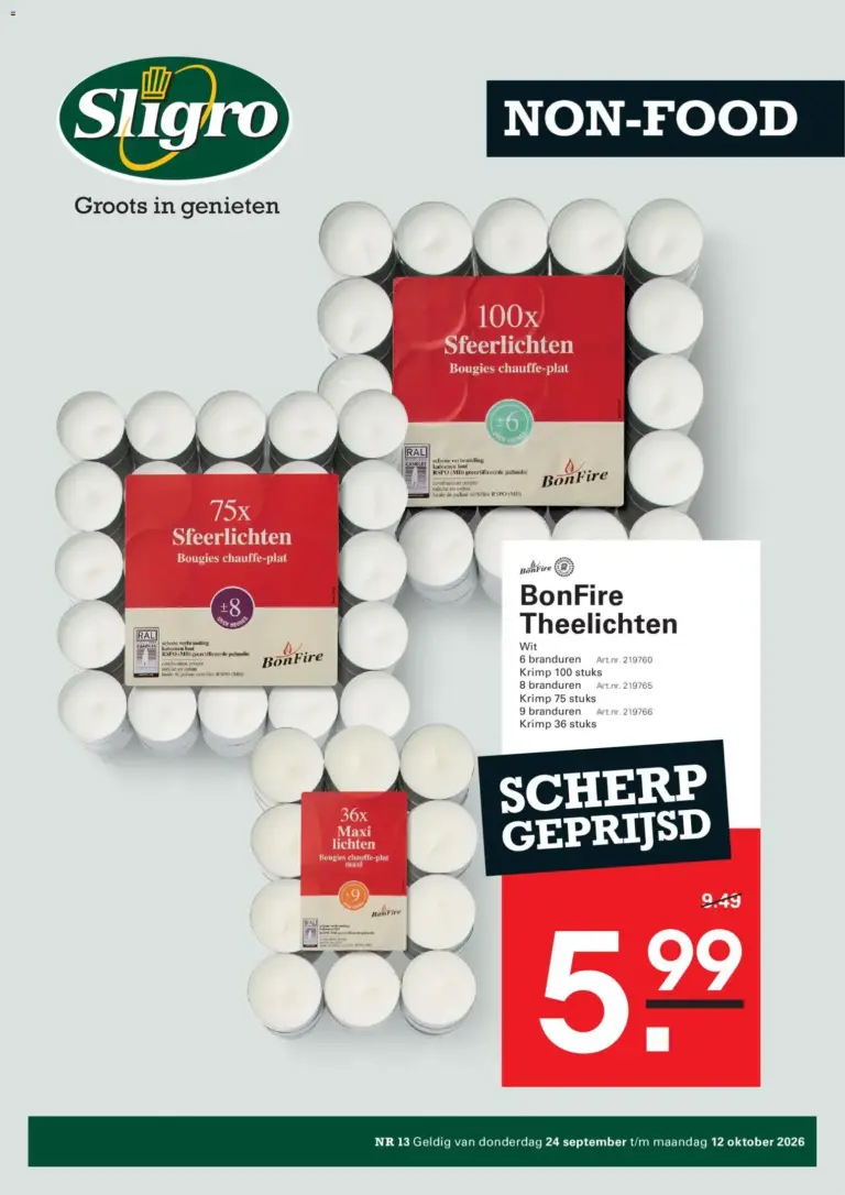 Sligro folder vanaf 24/09/2026