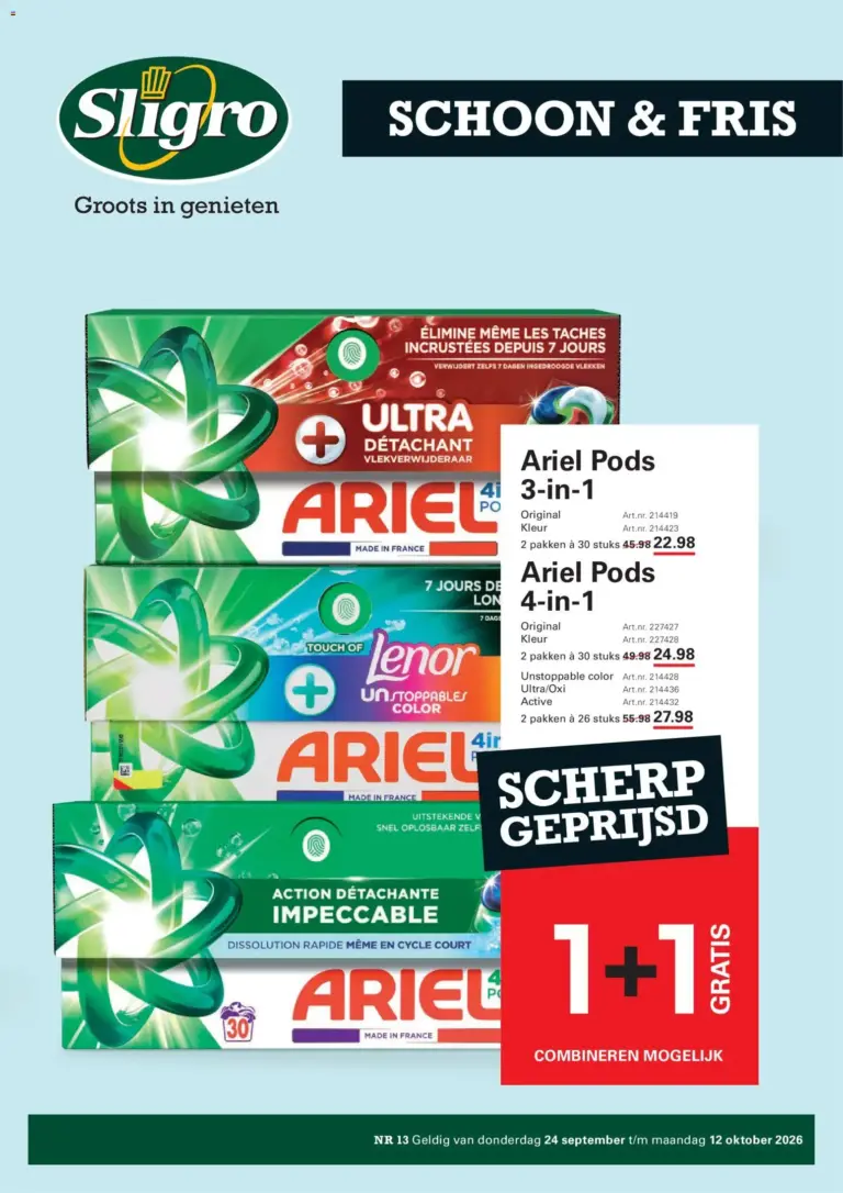 Sligro folder vanaf 24/09/2026